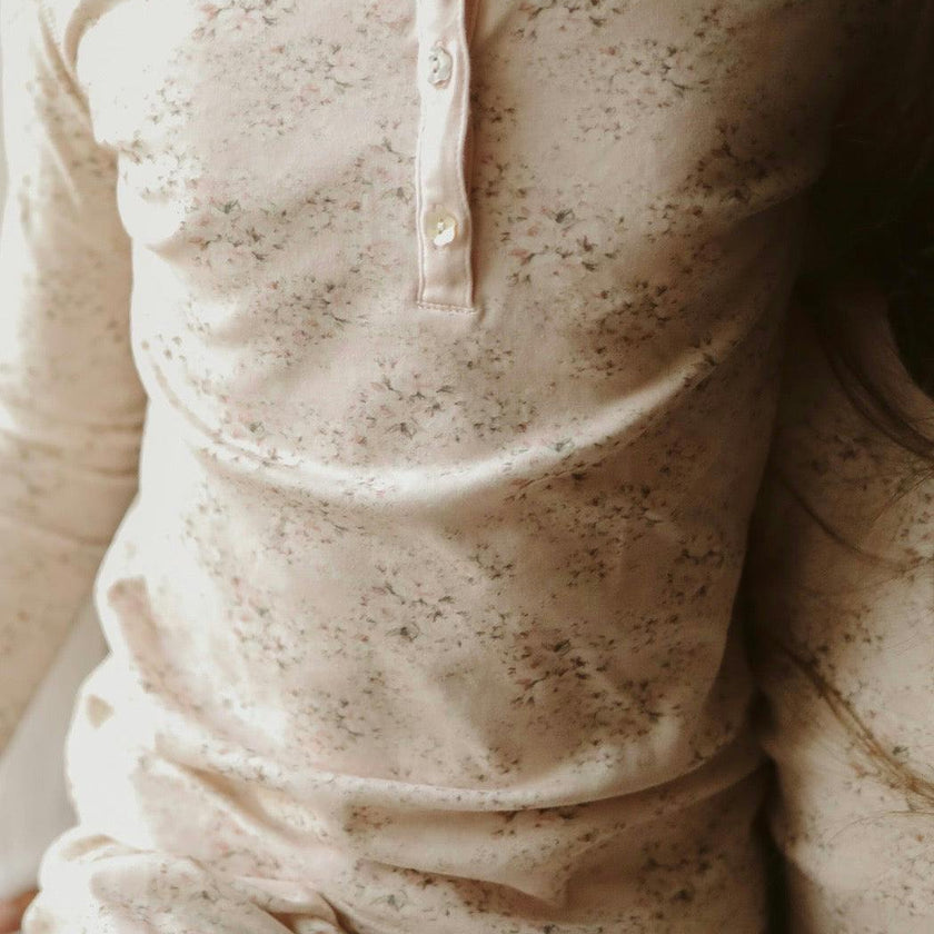 Pajamas - Mini Roses Pink
