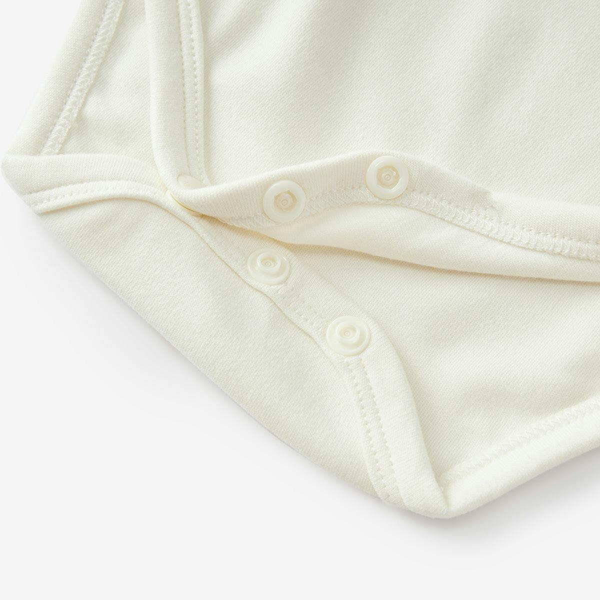 White Brushed Long Sleeve One Piece