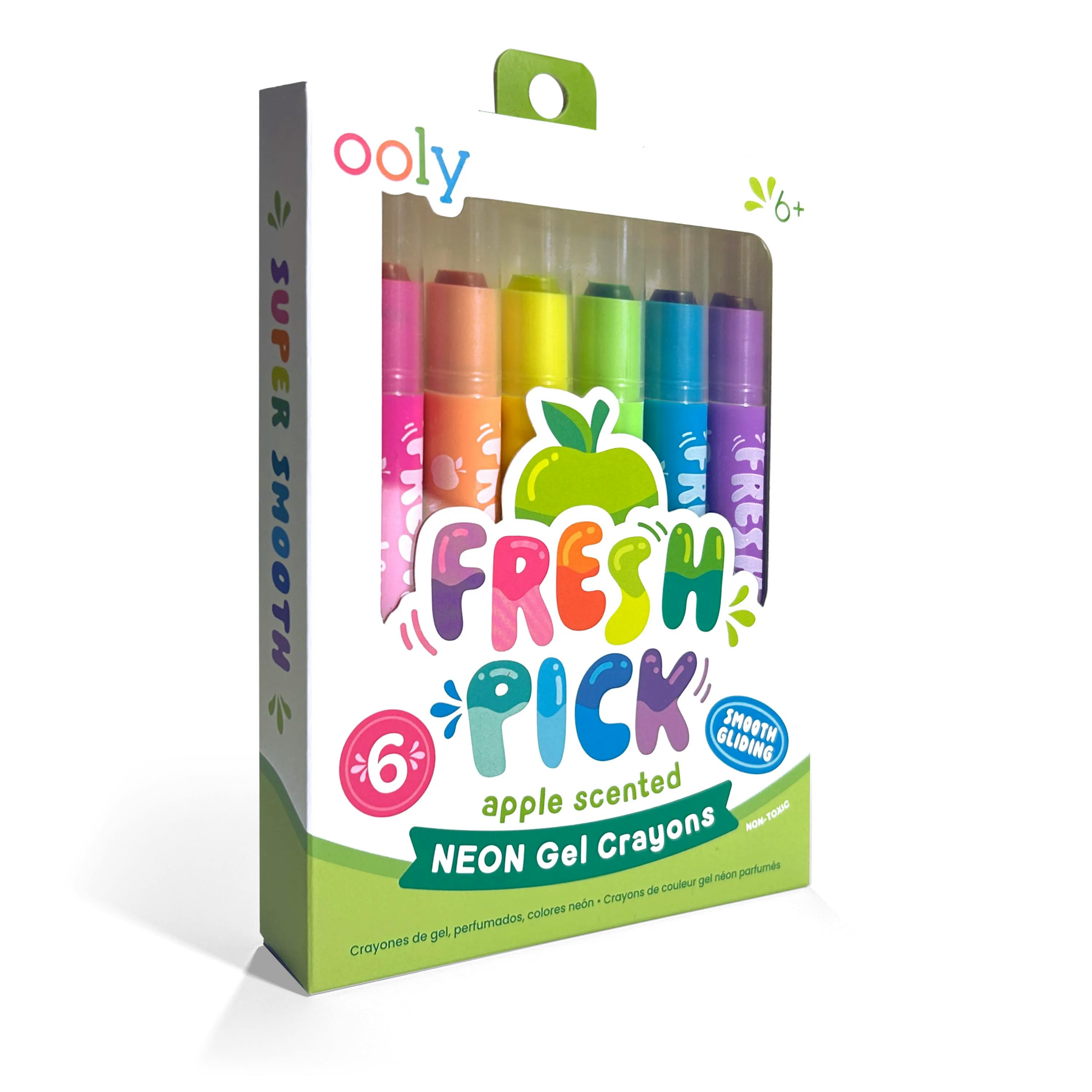 Fresh Pick Apple Scented Gel Crayons - Set of 6