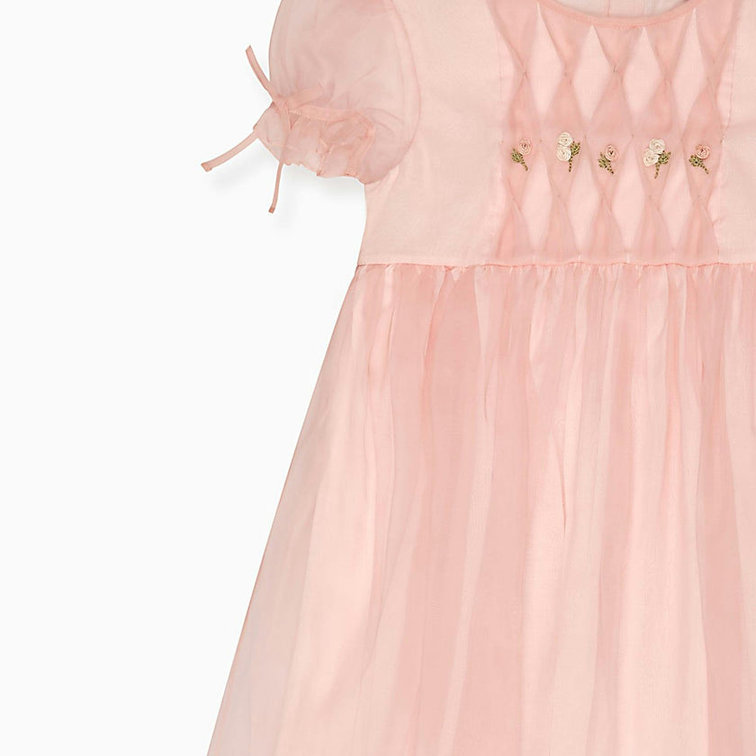 Blush Alba Silk Ceremony Girl Dress