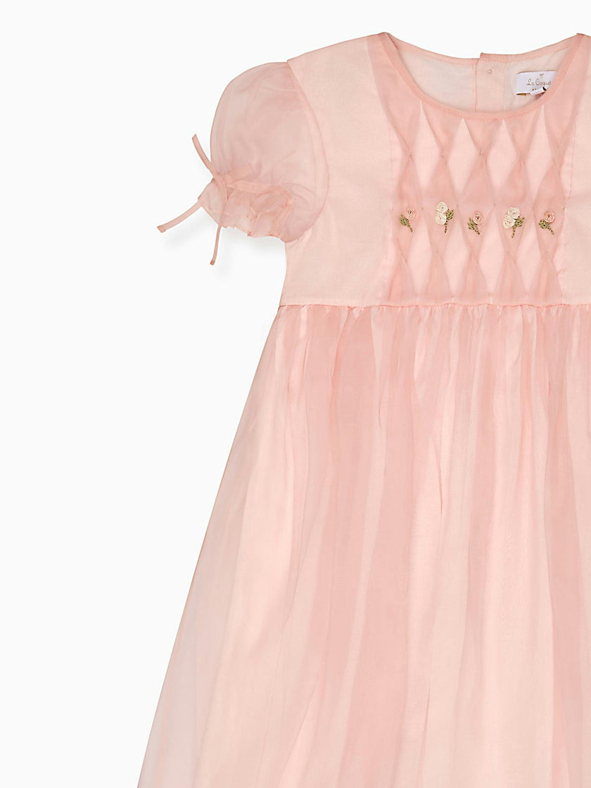 Blush Alba Silk Ceremony Girl Dress