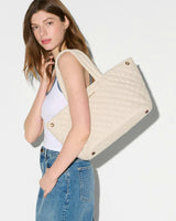 Sandy Linen Medium Metro City Tote