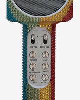 Rainbow Bling Karaoke Microphone & Bluetooth Speaker