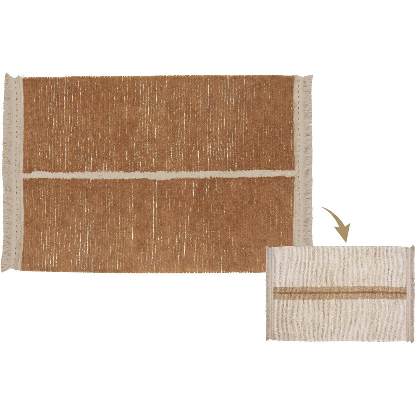 Duetto Reversible Rug, Brown