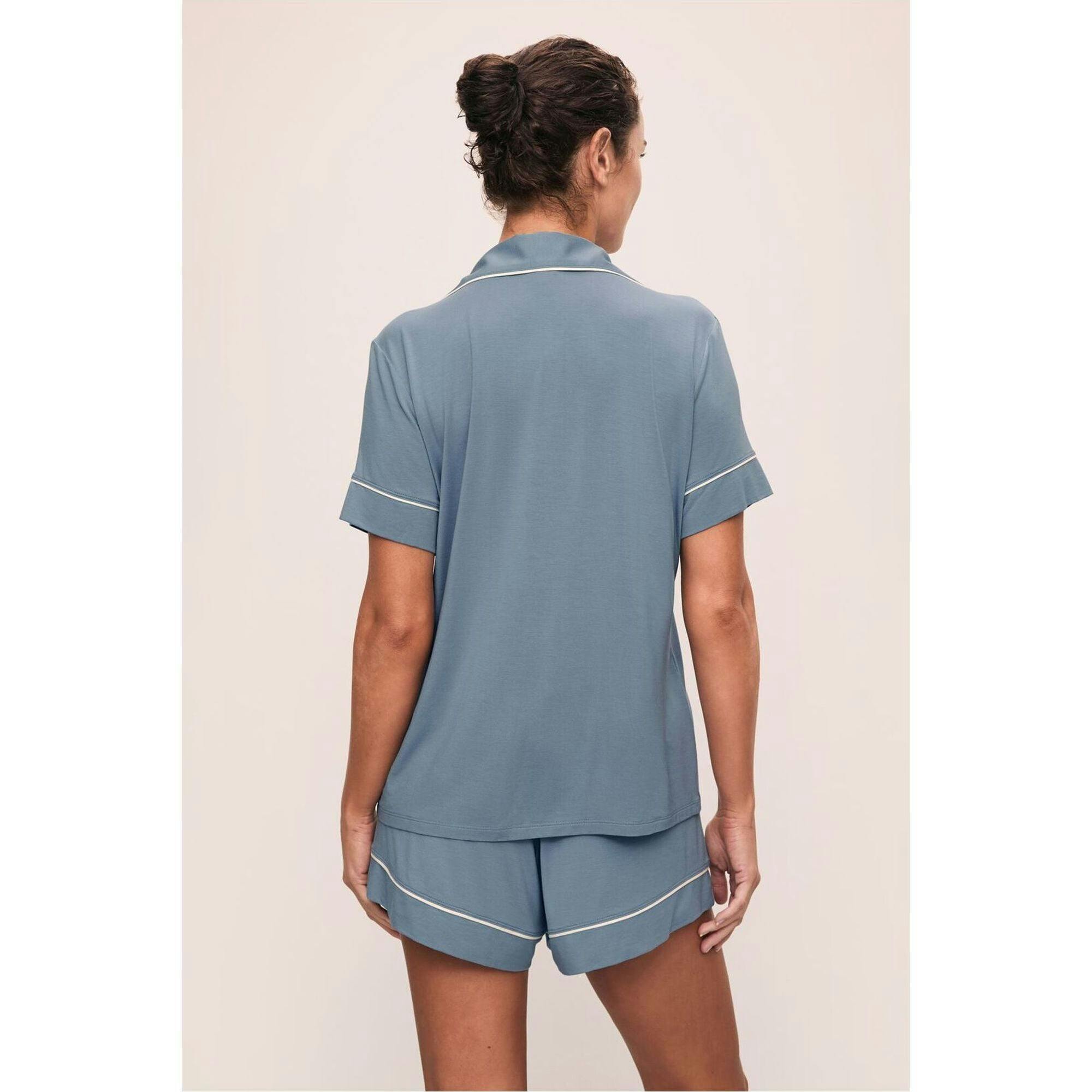 Gisele TENCEL Modal Relaxed Short PJ Set, Blue