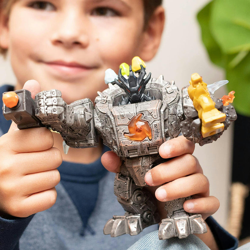 Schleich Eldrador Creatures: Master Robot With Mini Creature - 20 Piece Playset