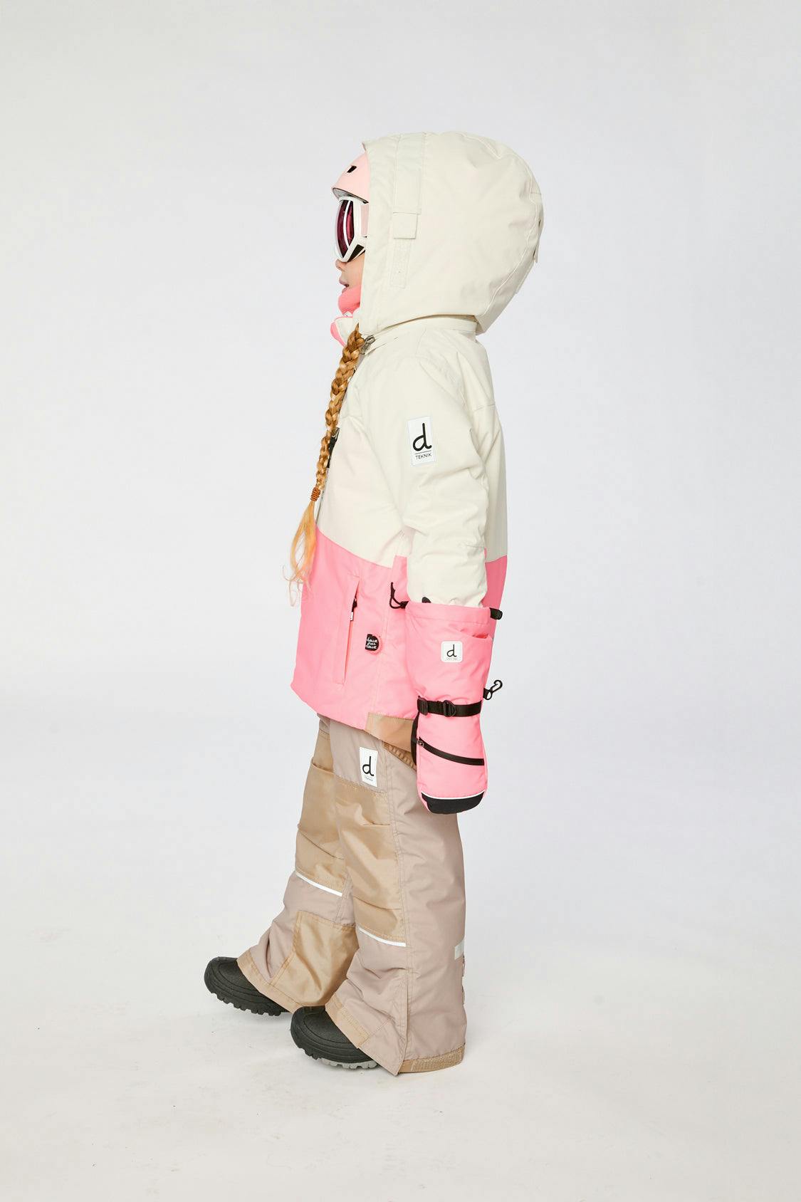 Two Piece Teknik Snowsuit Off-White And Pink