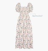 The Scarlett Nap Dress - Pink Scallop Bow Chintz