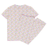 women's orchid floral pima pajamas set