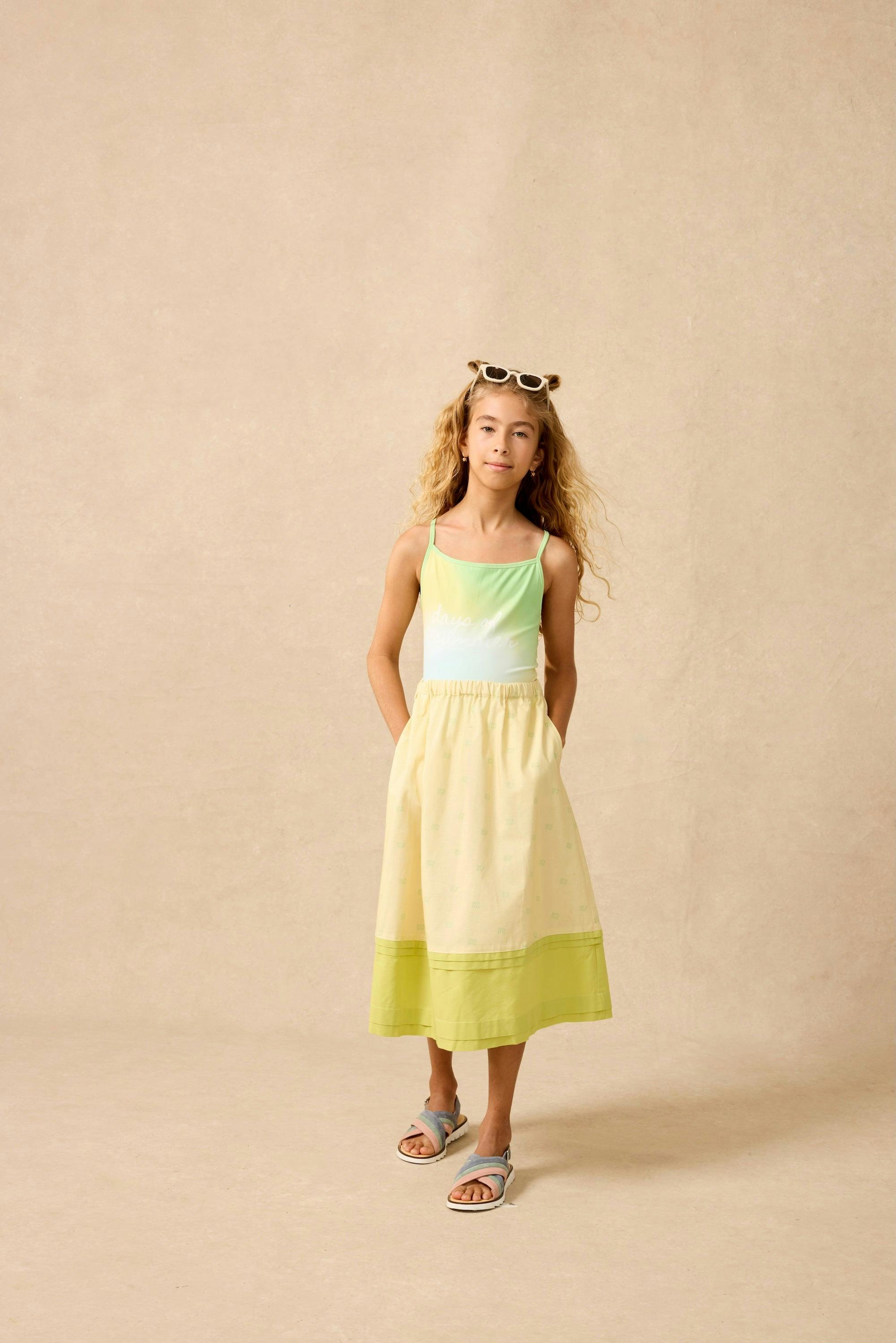 Organic Picnic Skirt in Buttercup