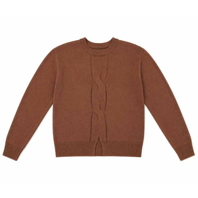 Center Cable Knit Sweater
