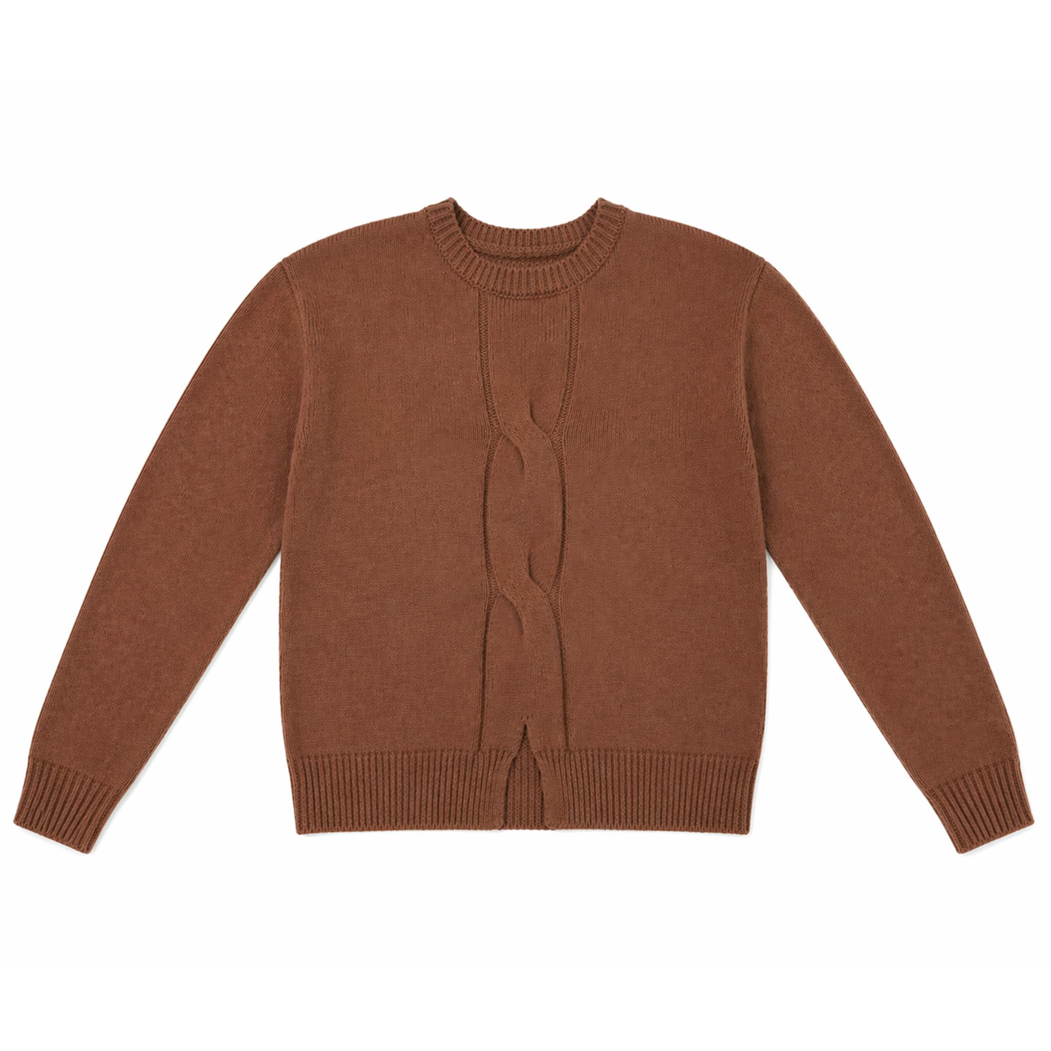 Center Cable Knit Sweater