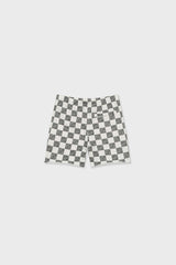 Cotton Sweat Short With Raw Hem