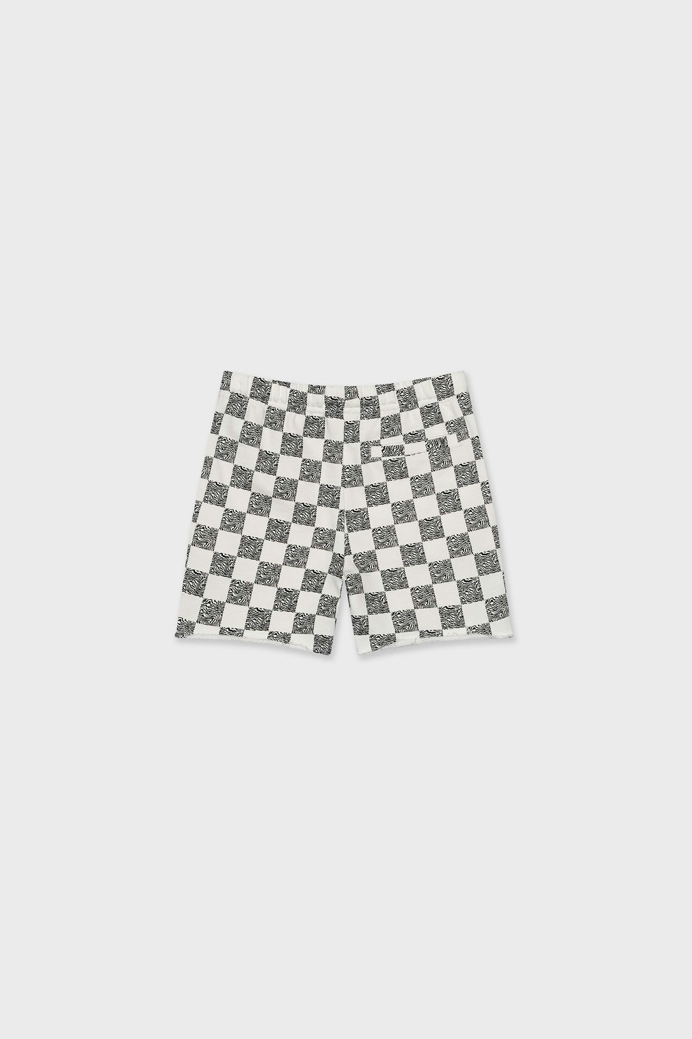 Cotton Sweat Short With Raw Hem
