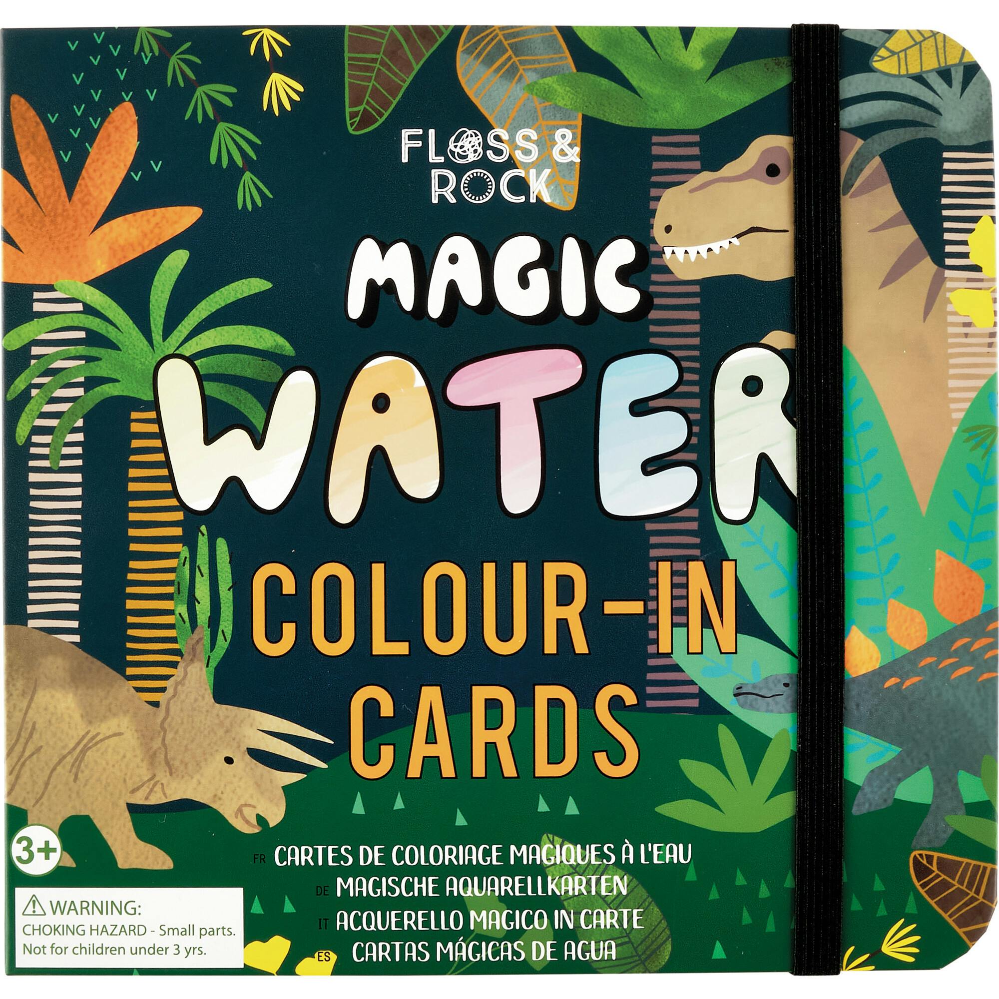 Dinosaur Magic Water Color-In Cards