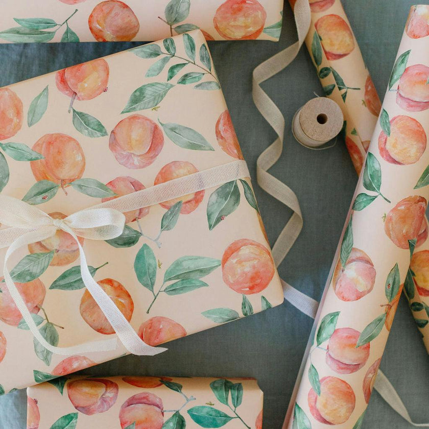 Peach Orchard Gift Wrap