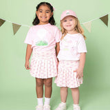 Golf Tee Bow Patch Short Sleeve T-Shirt - Ballet