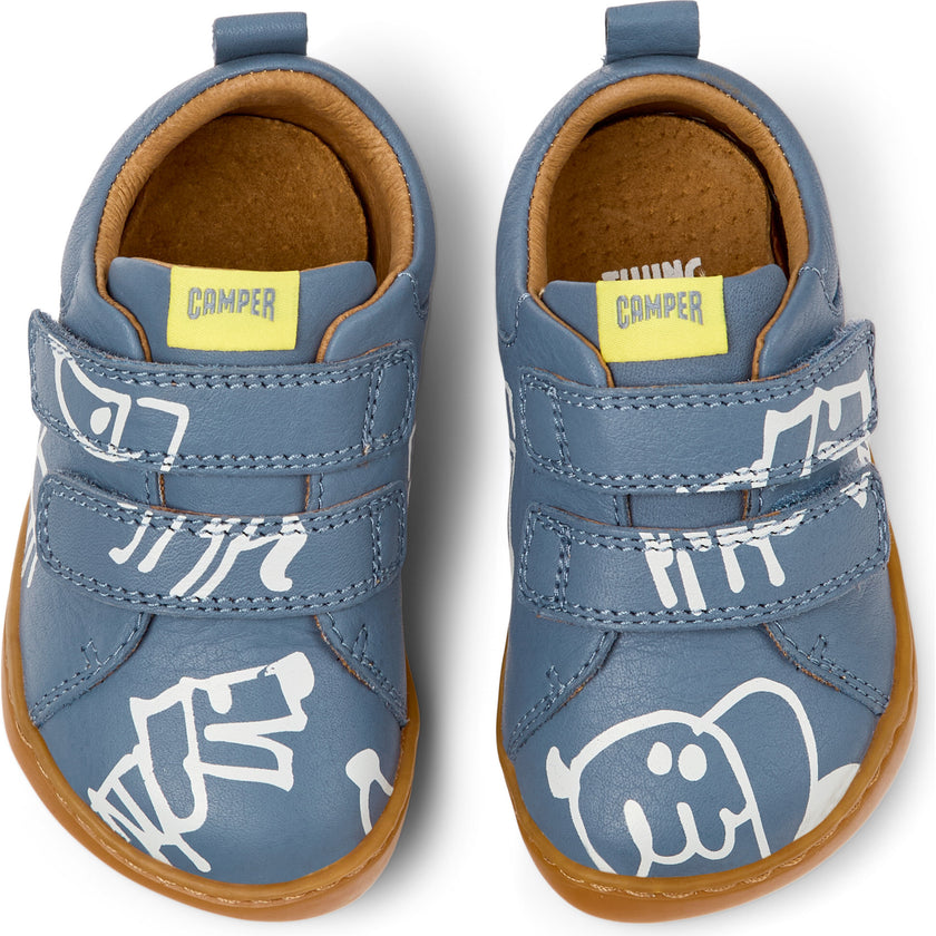 Peu Leather First Walkers Shoes, Multi