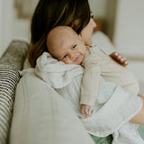 Organic Cotton Muslin Swaddle Blanket 2 Pack - Pewter Planes
