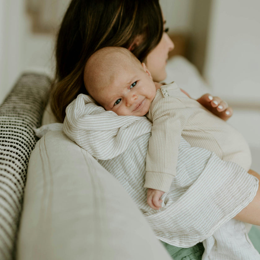 Organic Cotton Muslin Swaddle Blanket 2 Pack - Pewter Planes