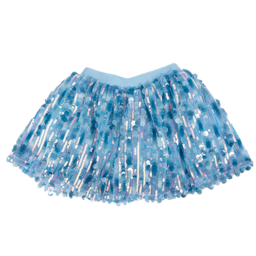 Sequins Skirt with Elastic Waistband