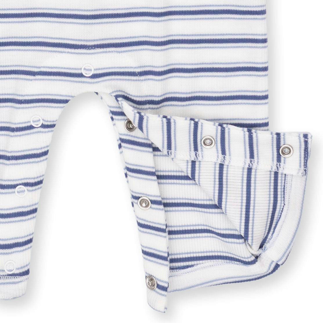 Vintage Stripe Blue - Uni Romper