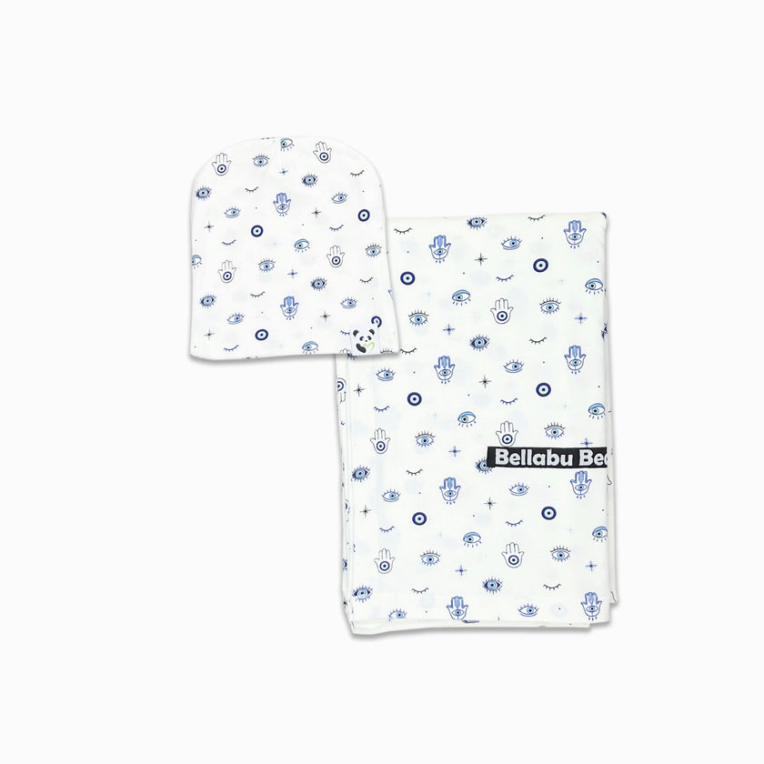 Milk & Cookies Original Bamboo Swaddle & Beanie Set