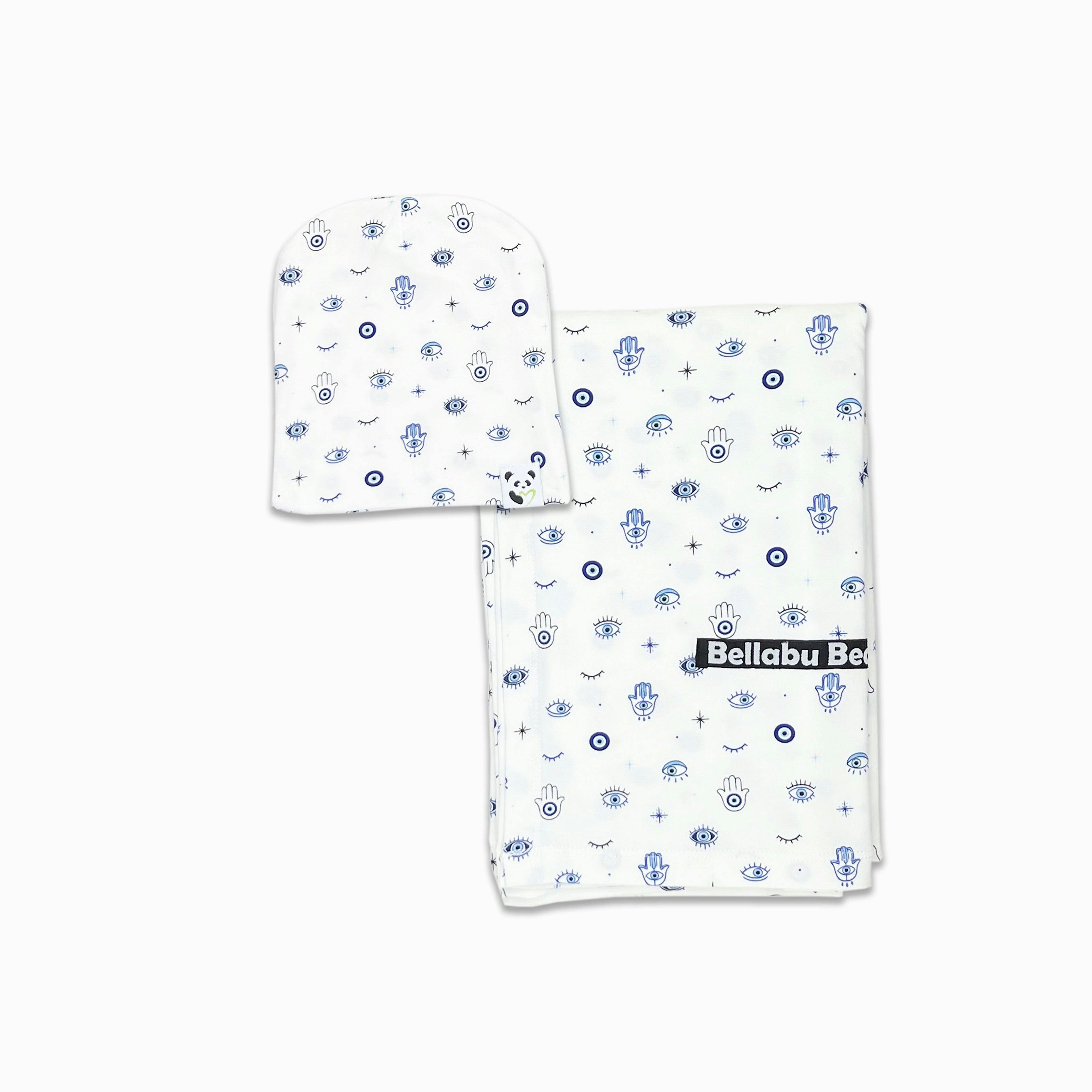 Milk & Cookies Original Bamboo Swaddle & Beanie Set