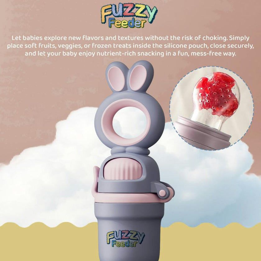 Baby Push Pop Fruit Feeder - Purple