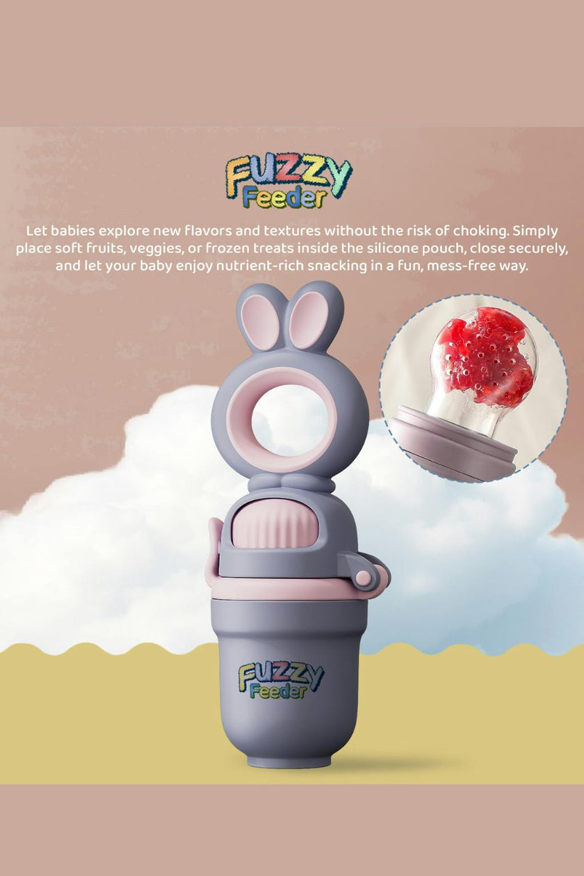Baby Push Pop Fruit Feeder - Purple