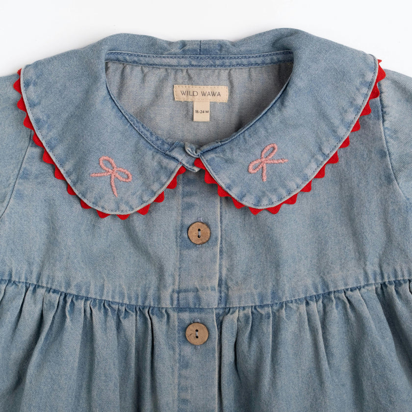 Clementine Dress in Denim Darling