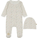 Botanical Girls Footie & Hat Set