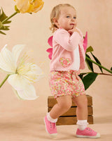 Baby Peach Sparkle Betsy Heart Cardigan