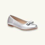 Camille Ballet Flat | Silver Leather