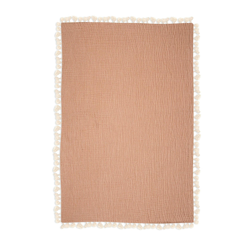 6-Layer Cotton Muslin Baby Blanket (Copper)