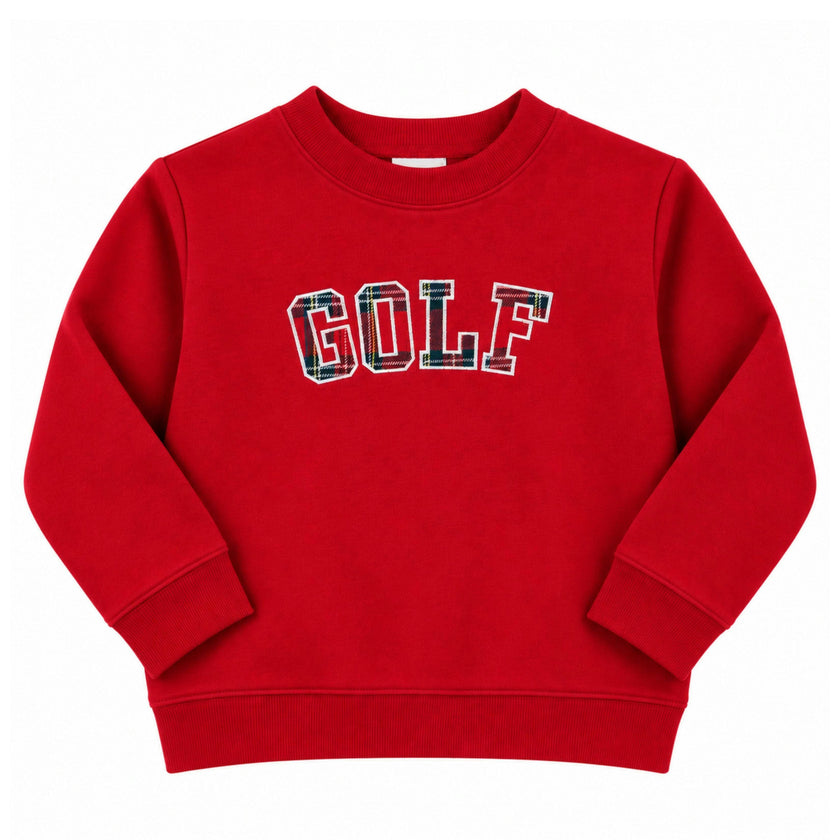Adult Plaid GOLF Sweatshirt
