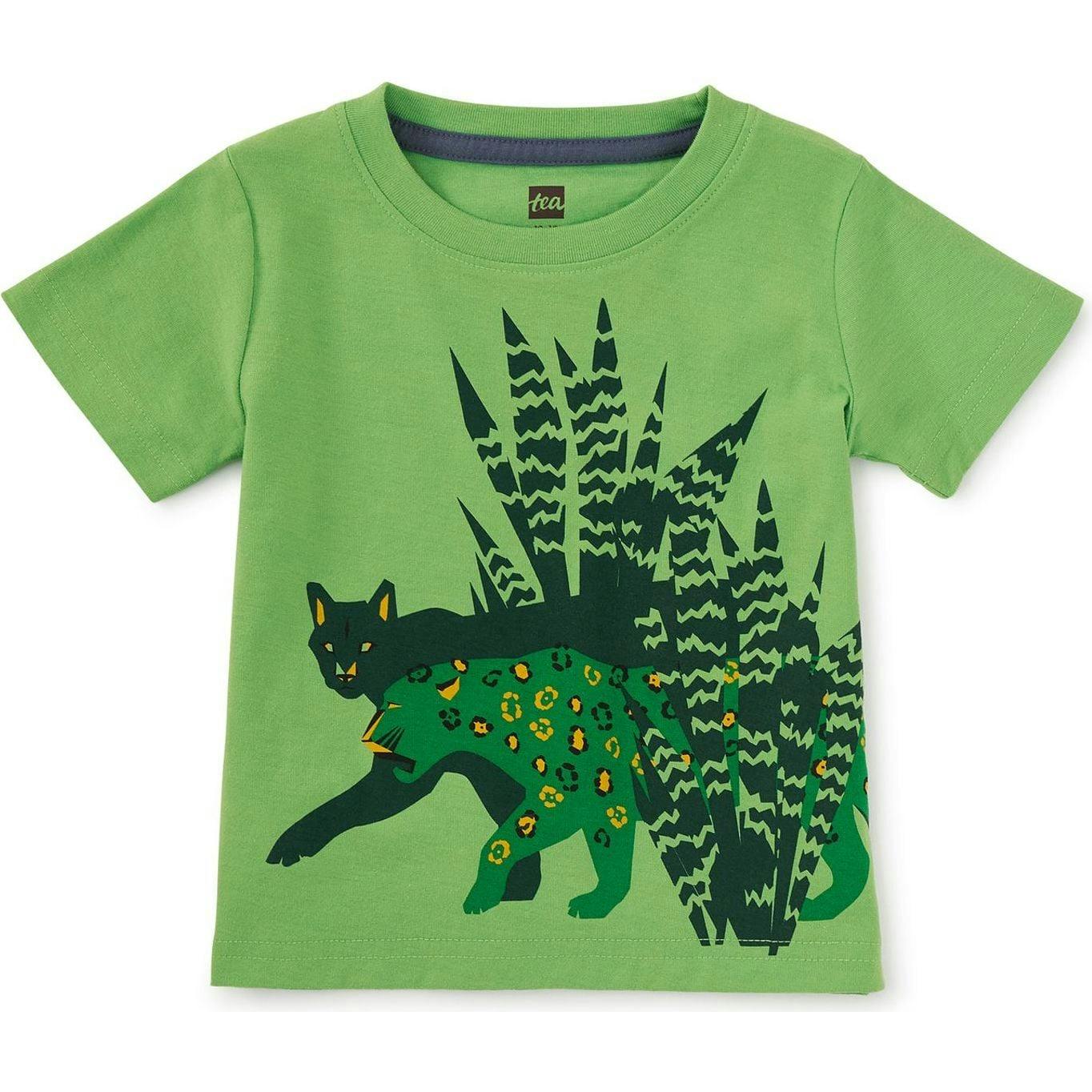 Puma & Leopard Graphic Tee, Green