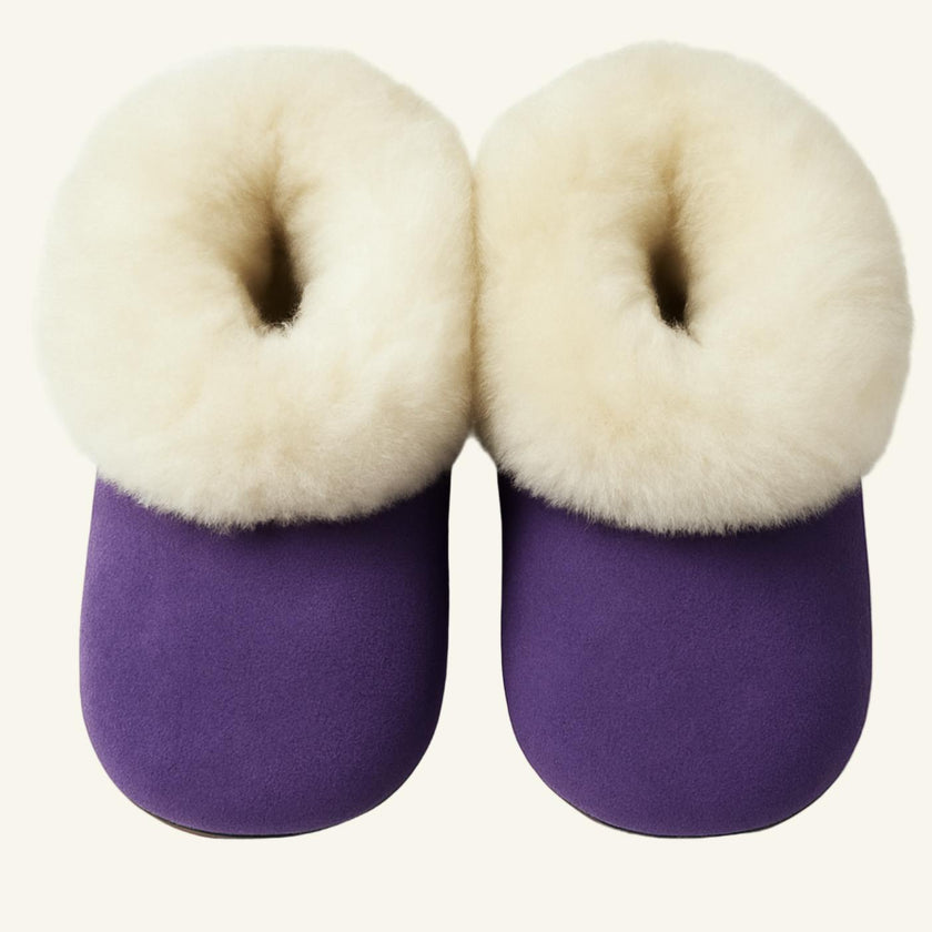 Alpaca Fur Baby and Kids Booties Slippers in Golden Honey