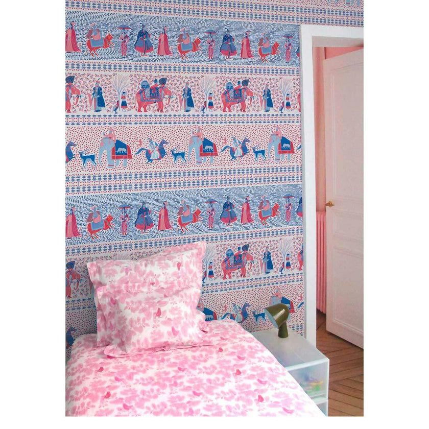 Papier peint CHALANA coloris Rubis