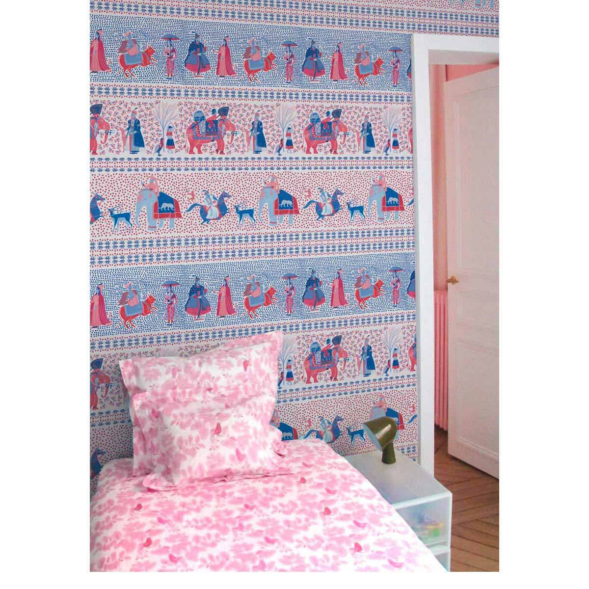Papier peint CHALANA coloris Rubis
