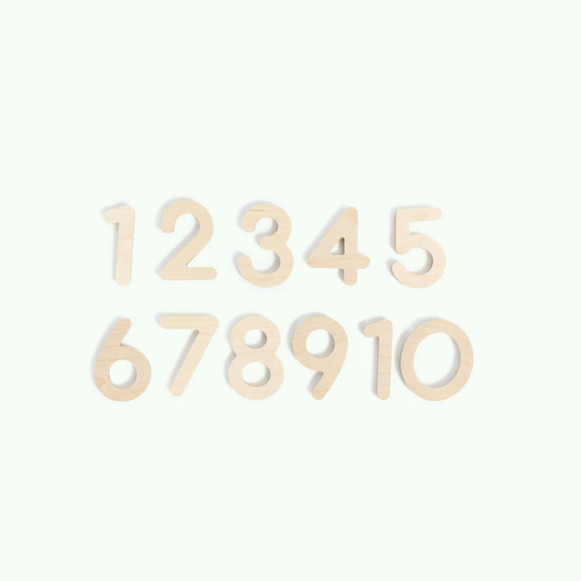 Wooden Numbers