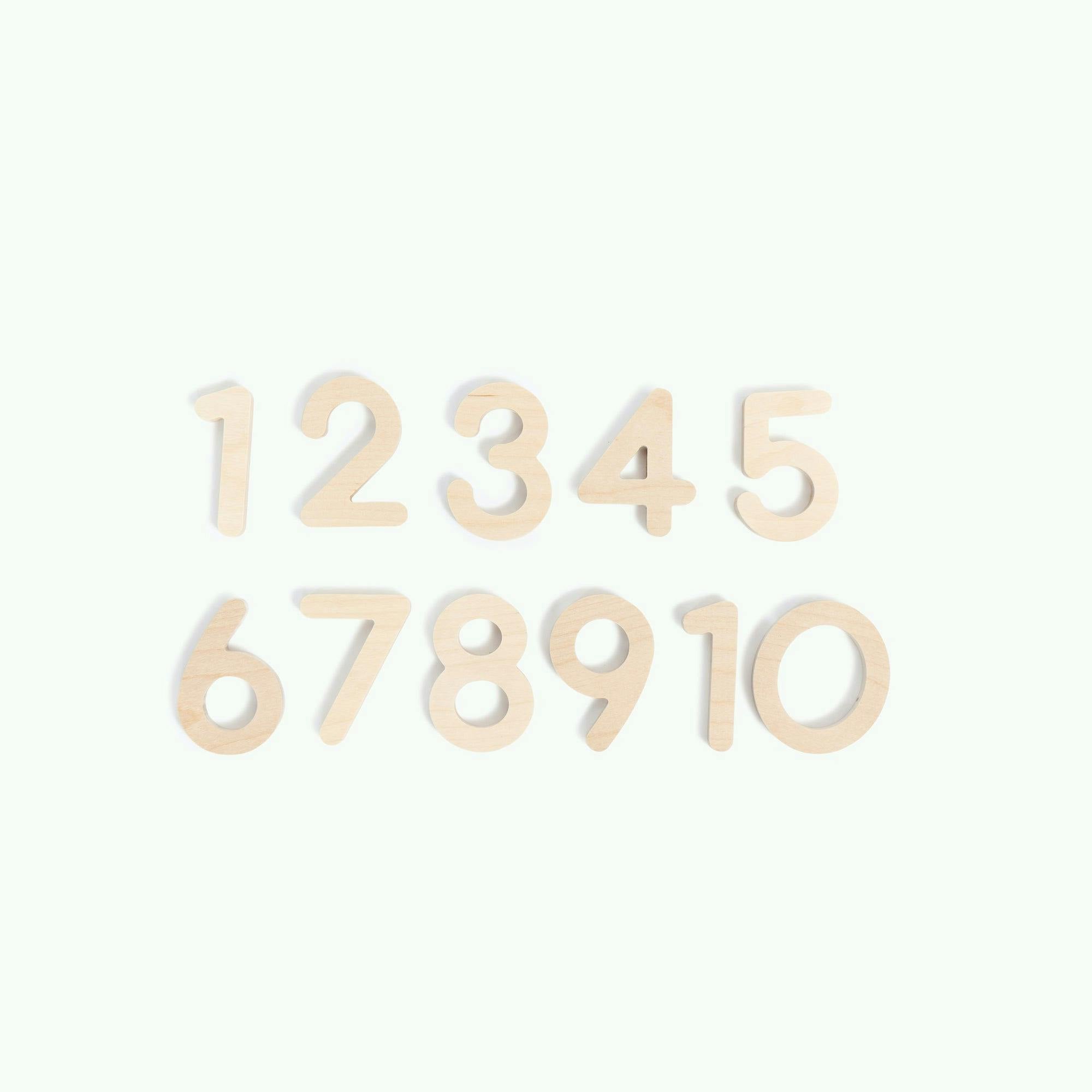 Wooden Numbers