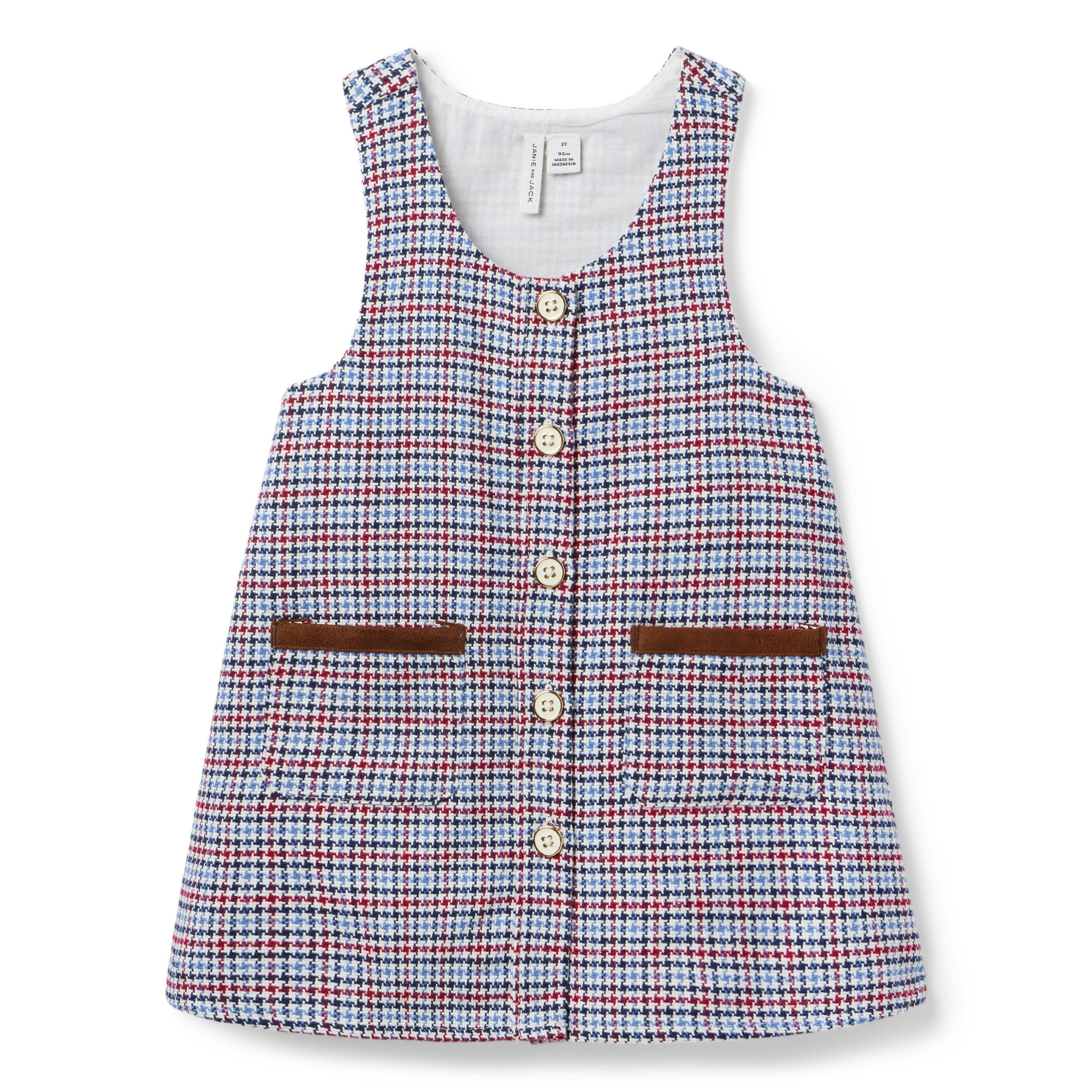 Houndstooth Twill Jumper, multicolor