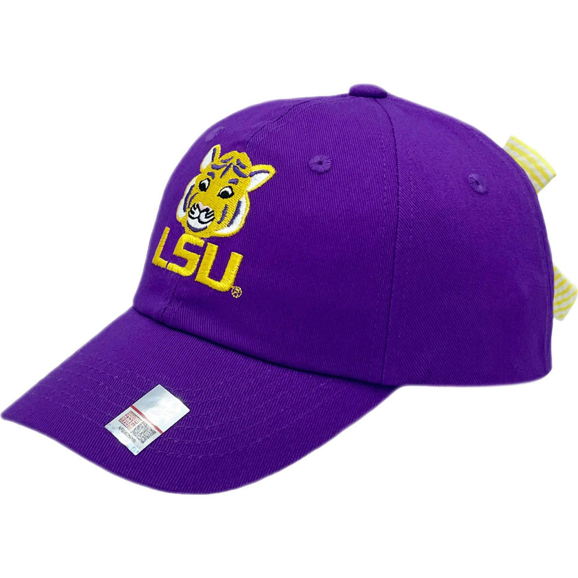 Officially Licensed LSU Tigers Bow Baseball Hat (Baby/Toddler)