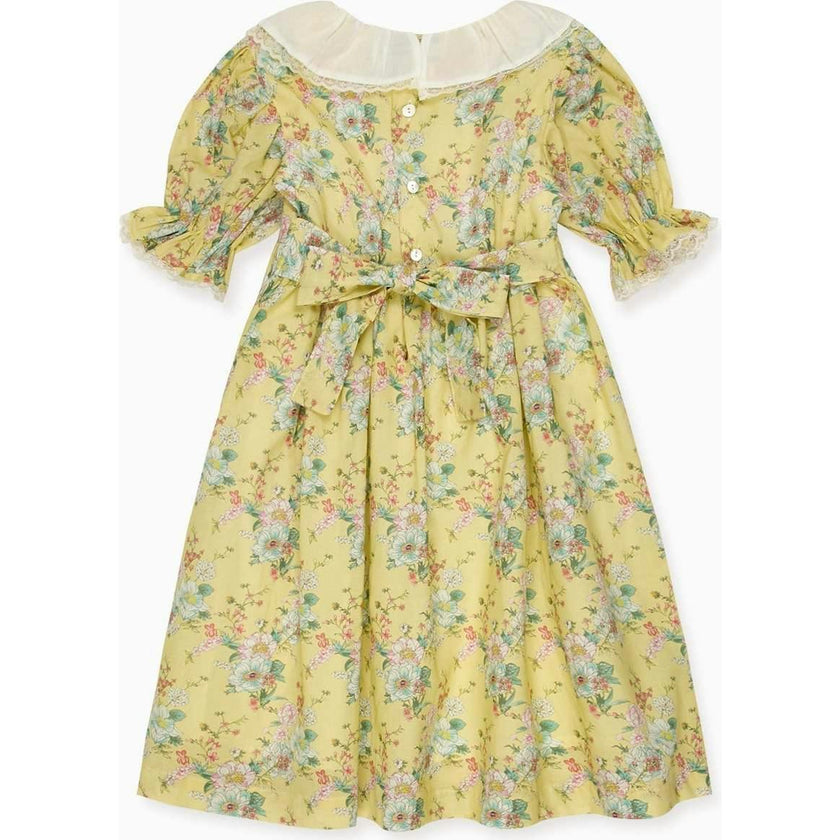 Yellow Floral Willow Girl Dress