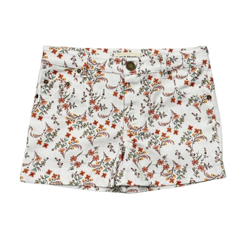 Girl's Printed Twill Shorts Ebba Viney Floral