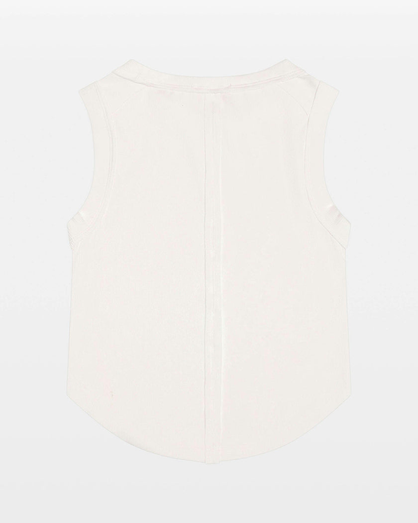 Ribbed Exposed Seam Tank Top
