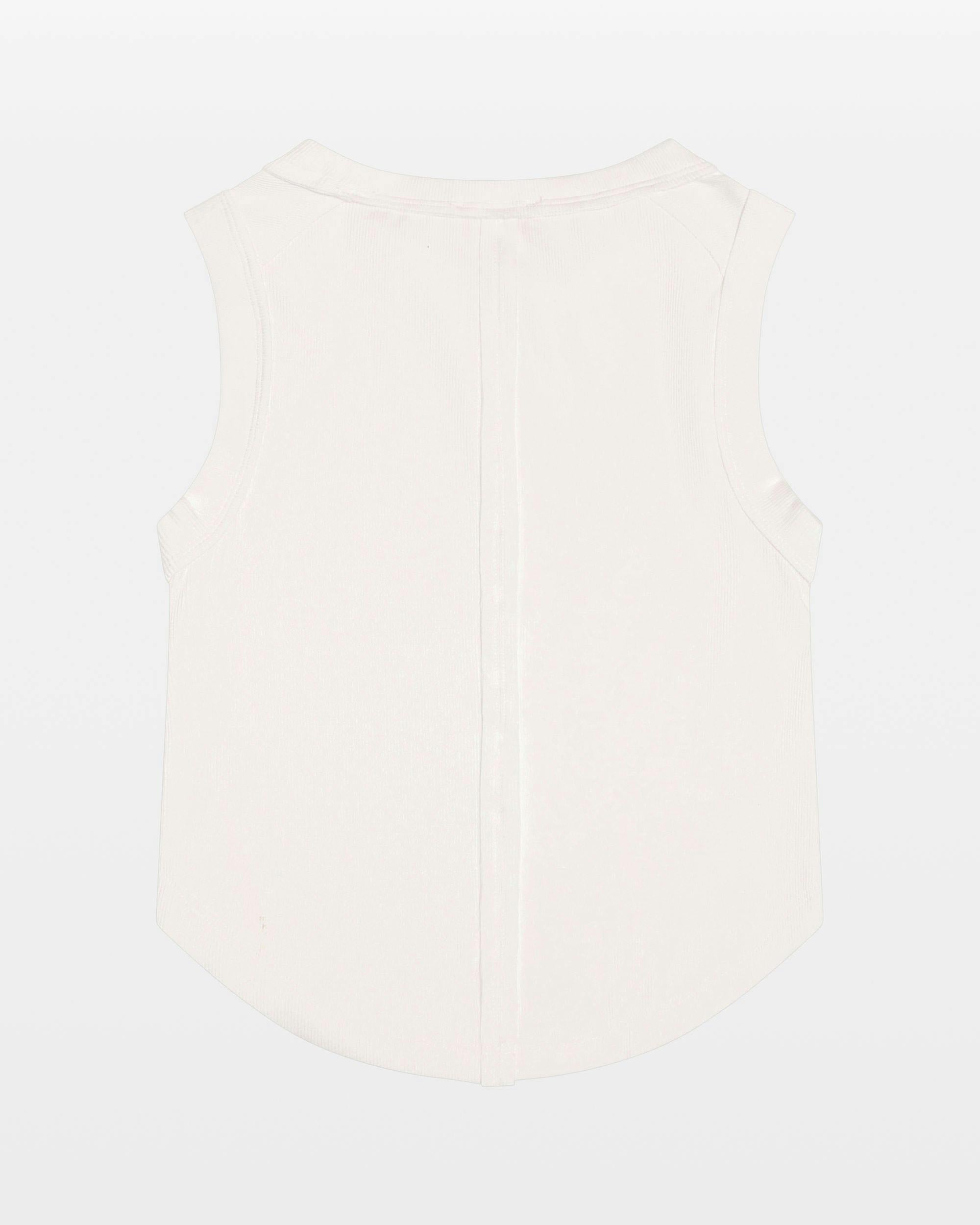 Ribbed Exposed Seam Tank Top