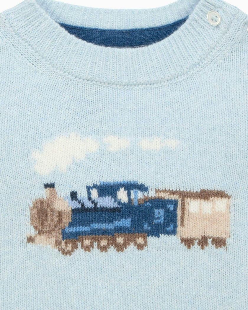 Baby Steam Train Sweater