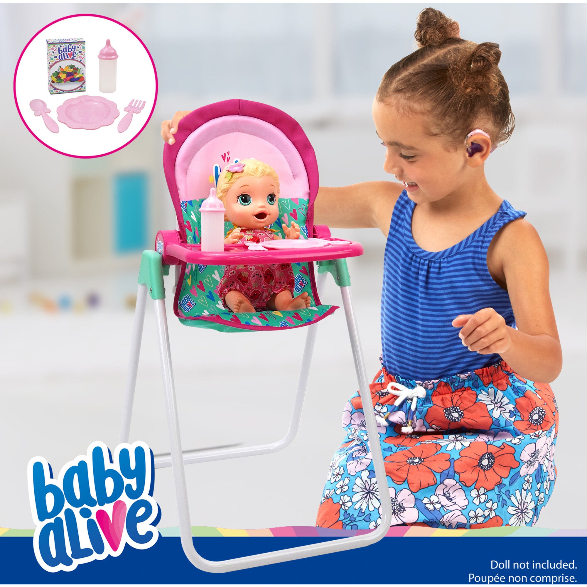 Baby Alive: Doll Highchair Set - Green